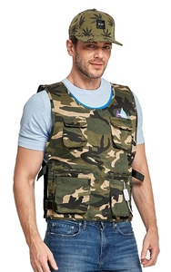 Camouflage cooling vest